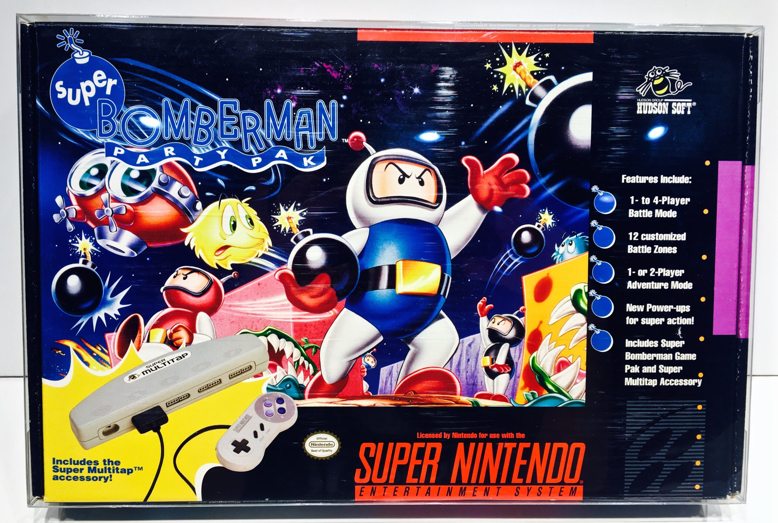  Super Bomberman SNES Replacement Game Case Box + Cover Art Work Only