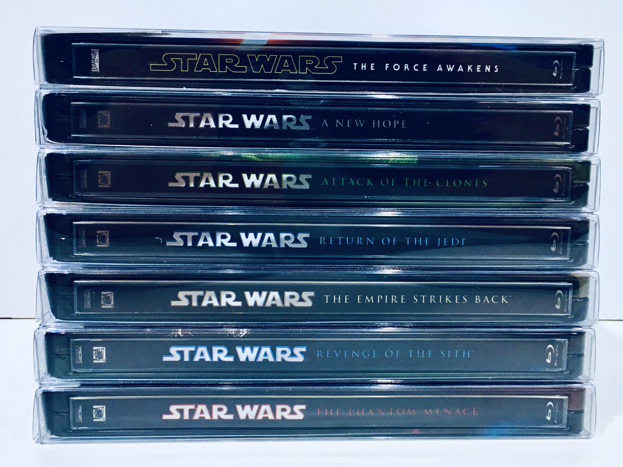 Star Wars Blu Ray Steelbook Spines 