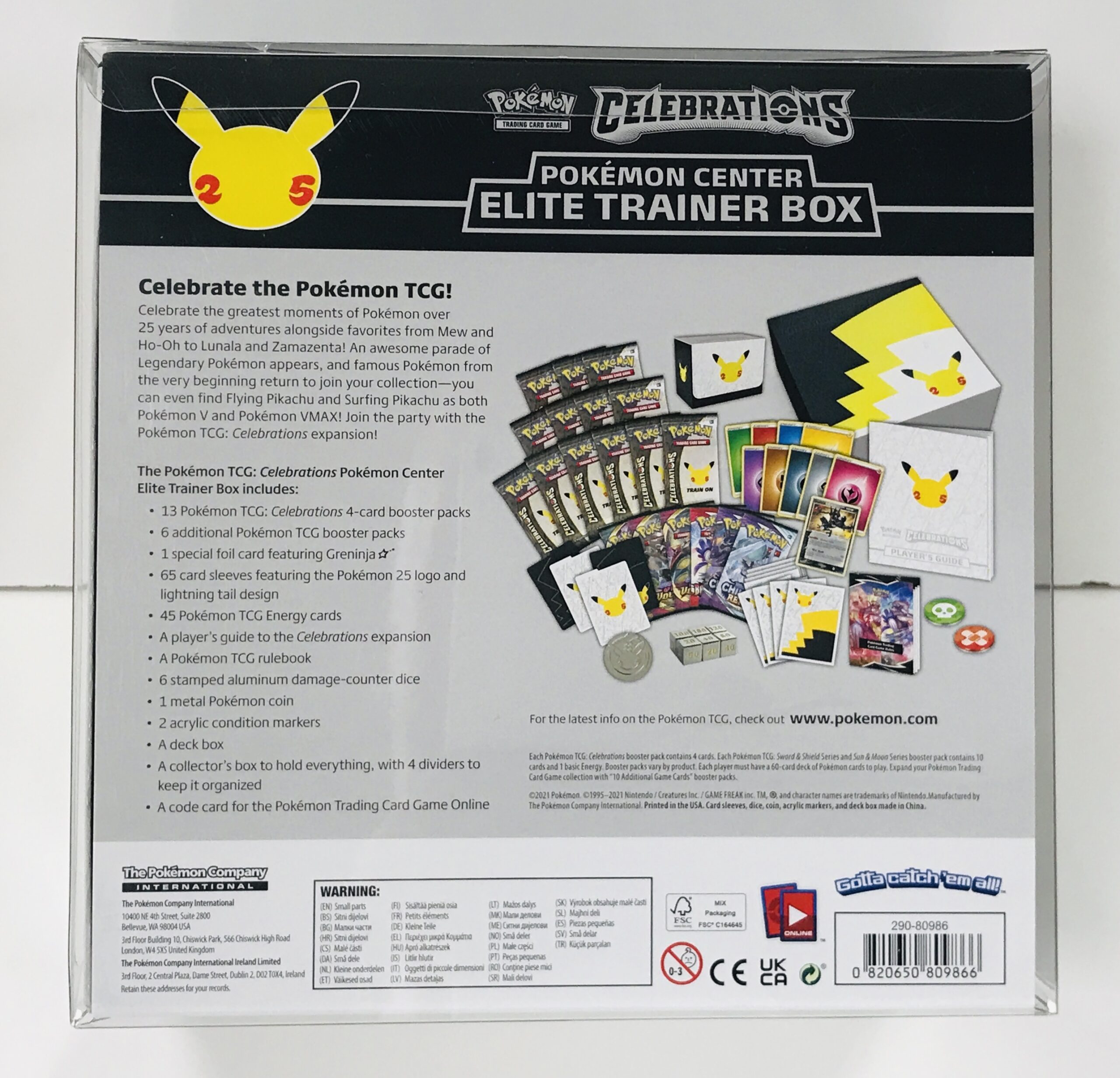 Pokémon TCG: Celebrations Pokémon Center Elite Trainer Box